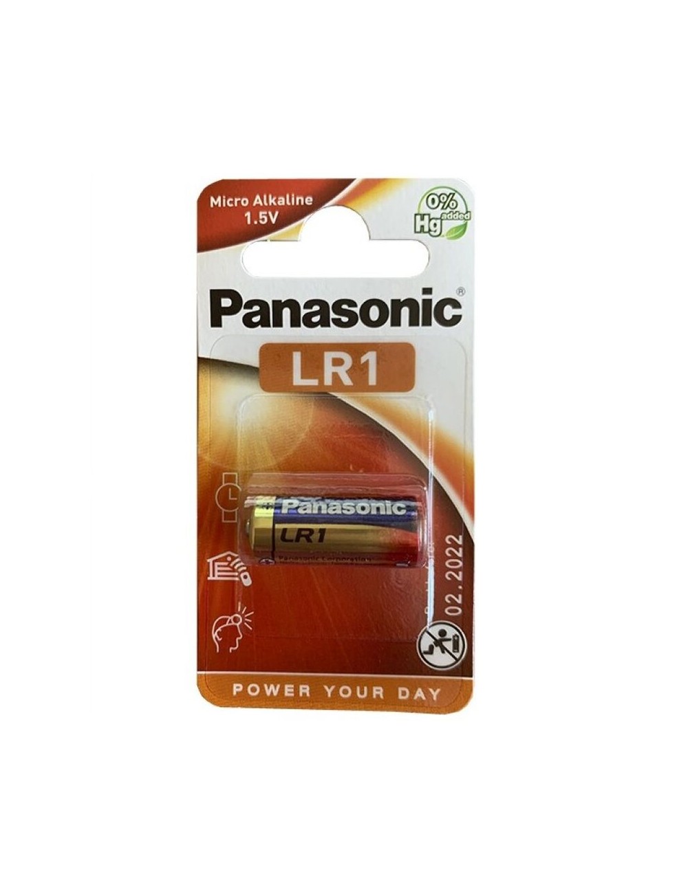 PANASONIC ALKALINE BATTERY LR1 1.5V BLISTER 1 PACK