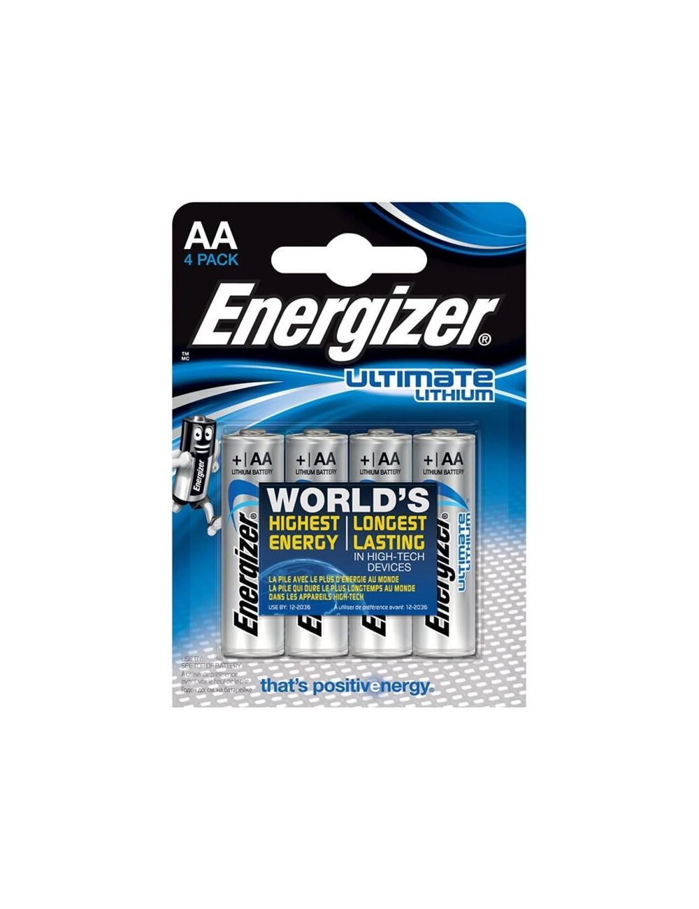 ENERGIZER ULTIMATE LITHIUM AA L91 LR6 1