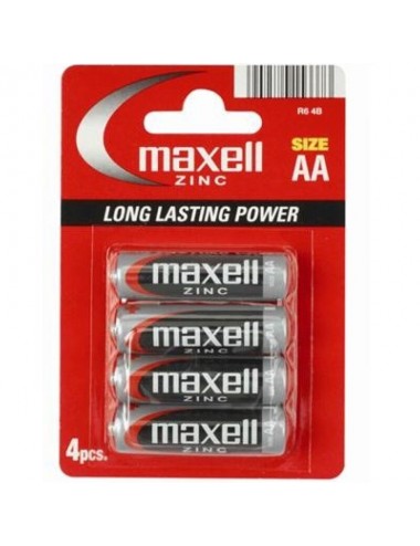 MAXELL PILA SALINA MANGANESO AA R6 * 4 UNITS