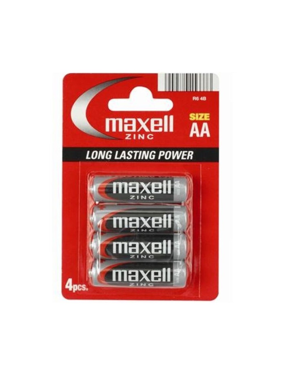 MAXELL PILA SALINA MANGANESO AA R6 * 4 UNITS MAXELL PILA SALINA MANGANESO AA R6 * 4 UNITS