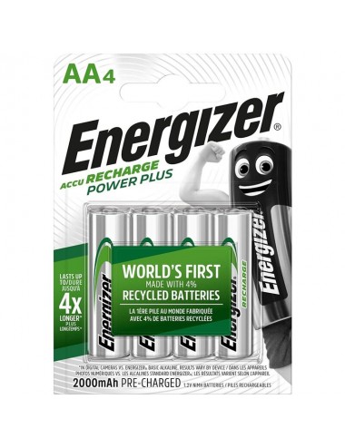 ENERGIZER RECHARGEABLE BATTERIES AA4 BLISTER 4