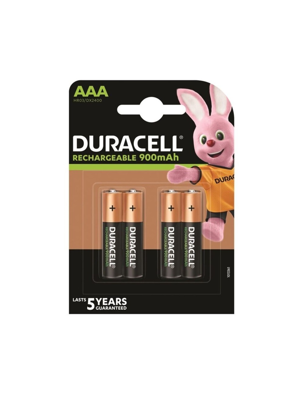 DURACELL RECHARGEABLE BATTERY HR03 AAA 900mAh 4 UNIT DURACELL RECHARGEABLE BATTERY HR03 AAA 900mAh 4 UNIT