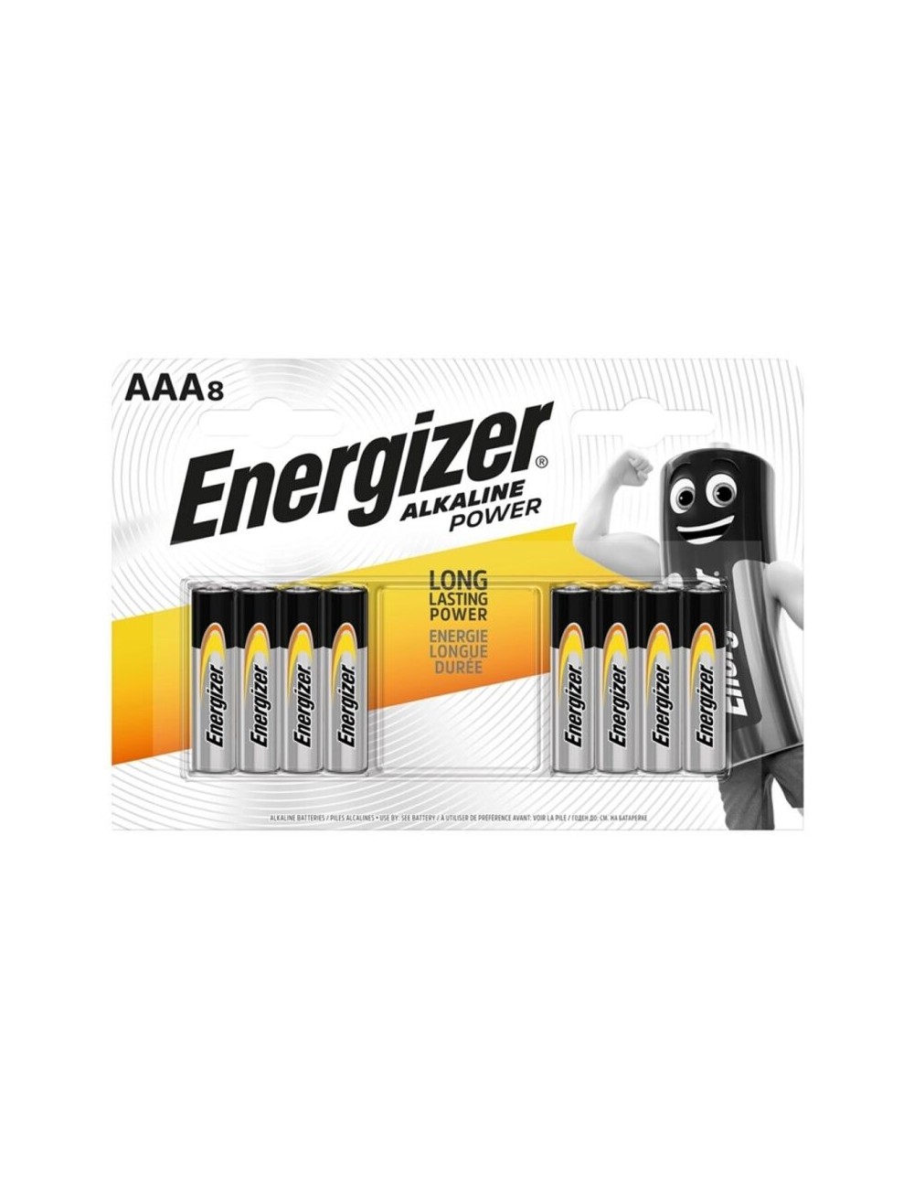 ENERGIZER ALKALINE BATTERY POWER AAA LR03 8 UNIT ENERGIZER ALKALINE BATTERY POWER AAA LR03 8 UNIT
