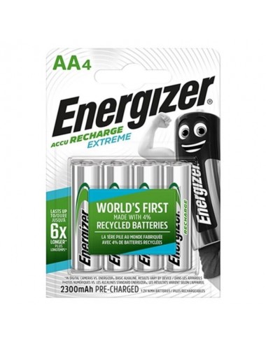 ENERGIZER EXTREME RECHARGEABLE BATTERY HR6 AA 2300mAh 4 UNIT