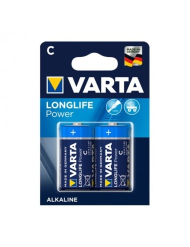 VARTA LONGLIFE POWER ALKALINE BATTERY C LR14 2 UNIT