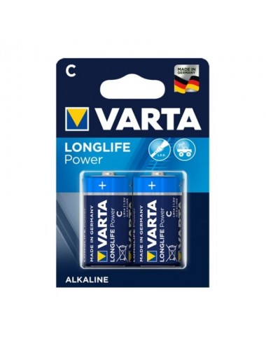 VARTA LONGLIFE POWER ALKALINE BATTERY C LR14 2 UNIT