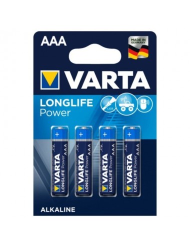 VARTA LONGLIFE POWER ALKALINE BATTERY AAA LR03 4 UNIT