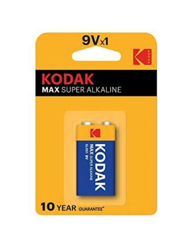 KODAK MAX ALKALINE BATTERY 9V LR61 2 UNIT