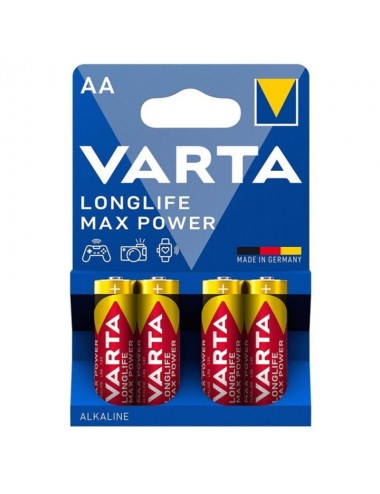 VARTA MAX POWER ALKALINE BATTERY AA LR6 4 UNIT