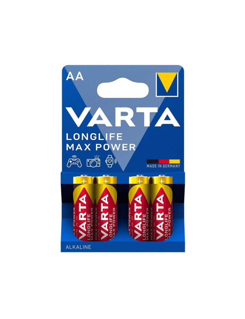 VARTA MAX POWER ALKALINE BATTERY AA LR6 4 UNIT