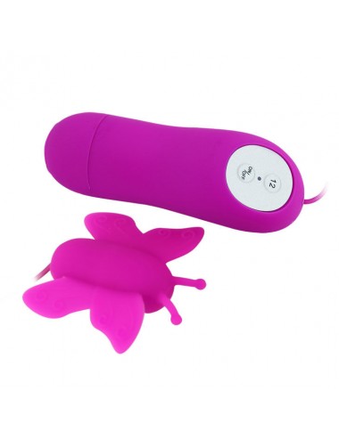 BAILE - LOVE EGGS BUTTERFLY CLITORIS STIMULATOR 12 SPEEDS LILAC REMOTE CONTROL