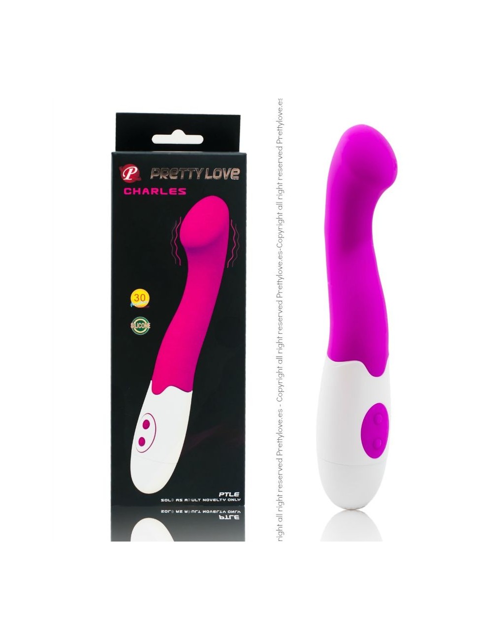 PRETTY LOVE FLIRTATION - CHARLES VIBRATOR PURPLE