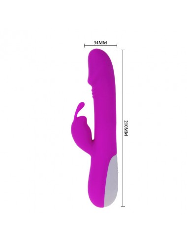 PRETTY LOVE - FLIRTATION ROBERT VIBRATOR WITH CLITORIS STIMULATOR