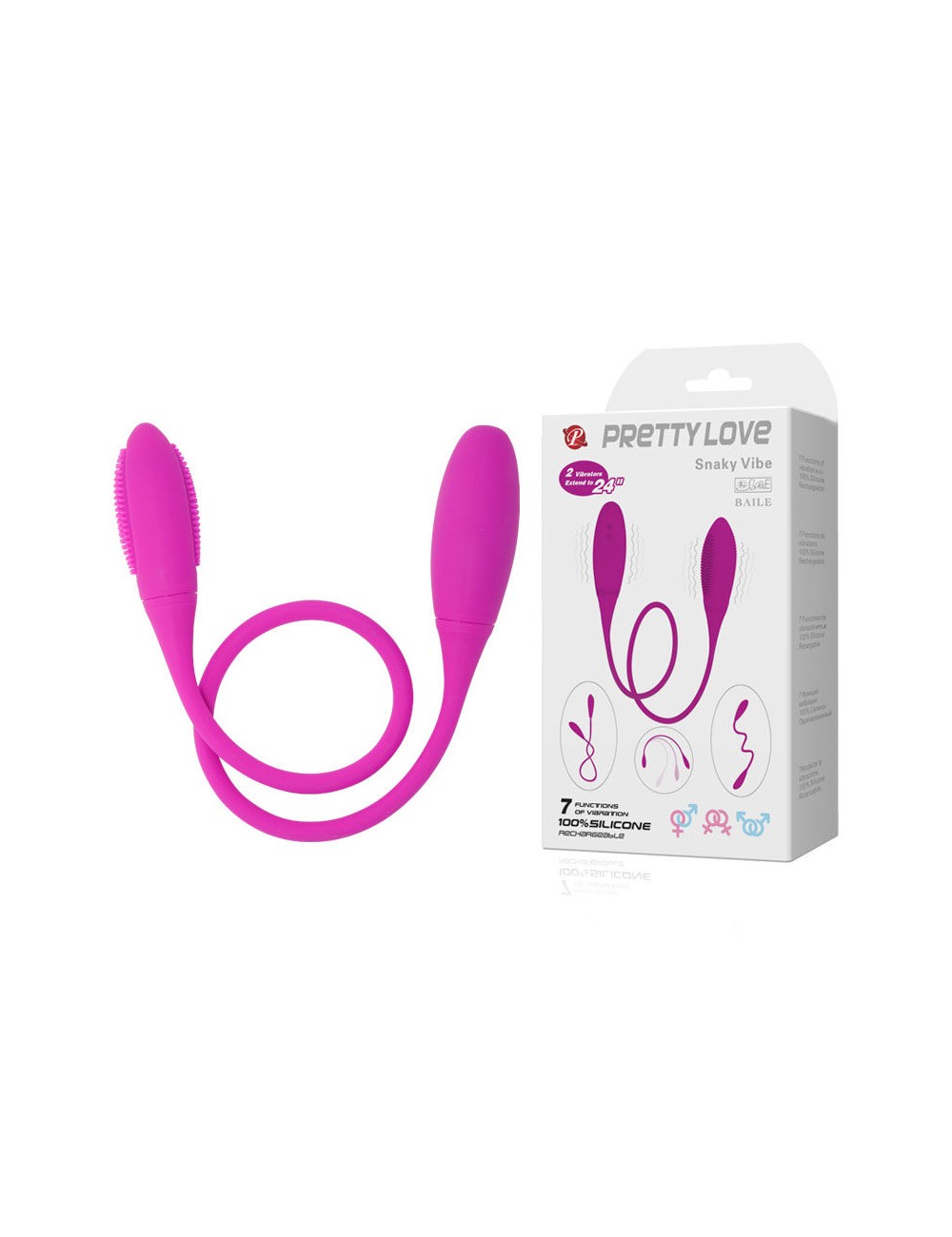 DELUXE PRETTY LOVE SNAKY VIBRATOR 7V