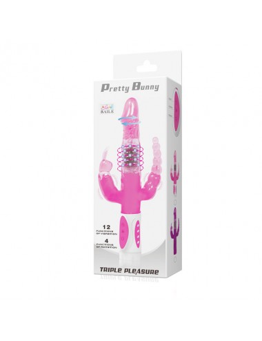 BAILE - PRETTY BUNNY TRIPLE VIBRATOR ROTATOR