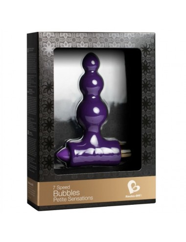 ANAL STIMULATOR PETITE SENSATIONS BUBBLES - ROCKS OFF-  PURPLE