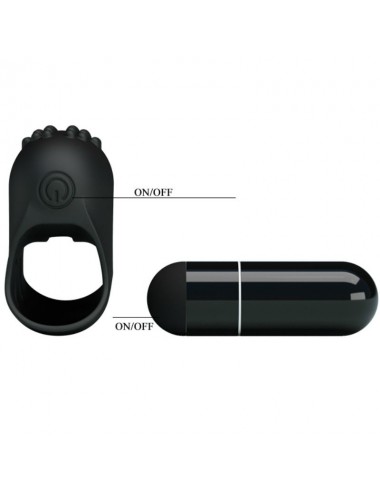 PRETTY LOVE - FLIRTATION STEWARD BLACK VIBRATION THIMBLE