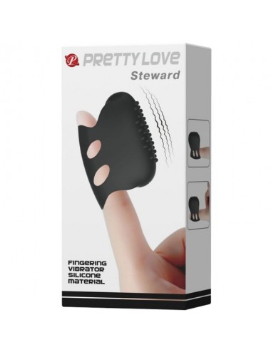 PRETTY LOVE - FLIRTATION STEWARD BLACK VIBRATION THIMBLE