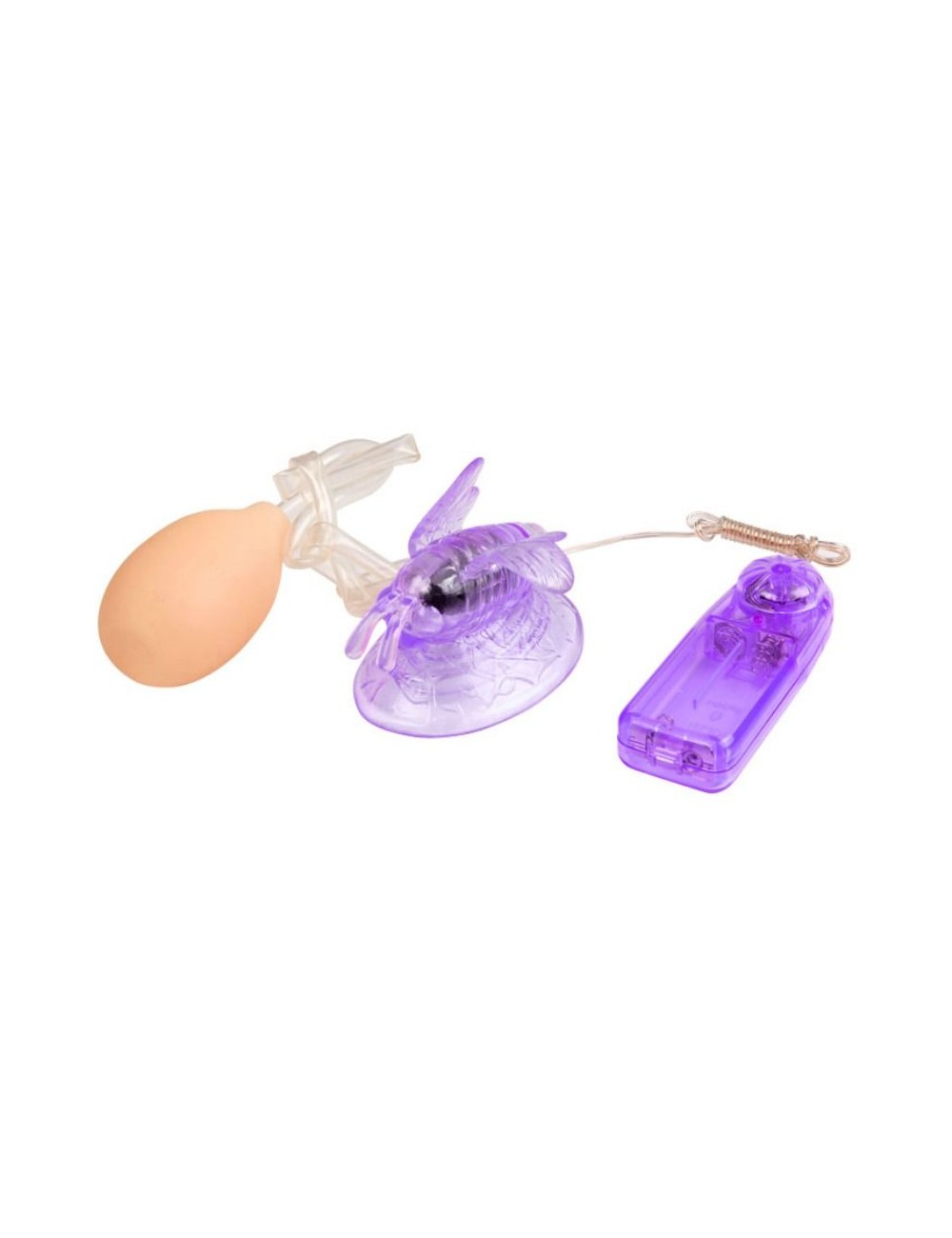 VIBRATING BUTTERFLY WITH REMOTE CONTROL PURPLE