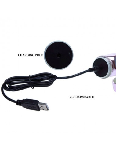 BAILE - RECHARGEABLE VIBRATOR WITH ROTATION AND THROBBING BUTTERF STIMULATOR