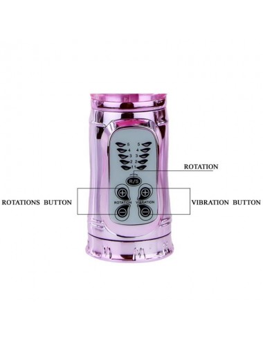 BAILE - RECHARGEABLE VIBRATOR WITH ROTATION AND THROBBING BUTTERF STIMULATOR