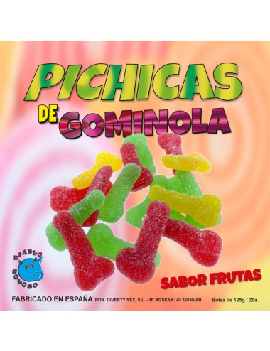 DIABLO PICANTE - GUMMY PENIS FRUITS WITH SUGAR