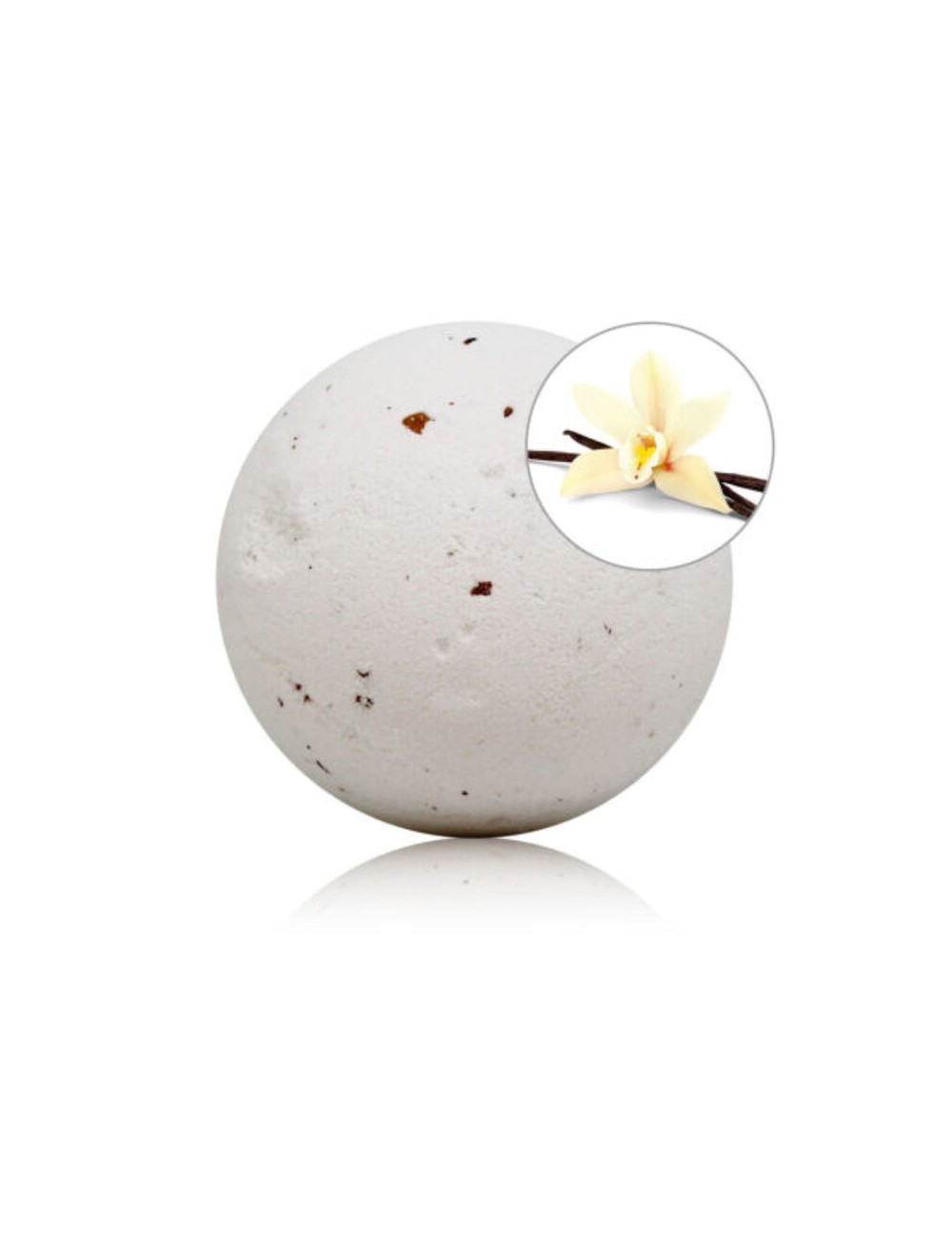 TALOKA - VANILLA SCENTED BATH BOMB WITH ROSE PETALS TALOKA - VANILLA SCENTED BATH BOMB WITH ROSE PETALS