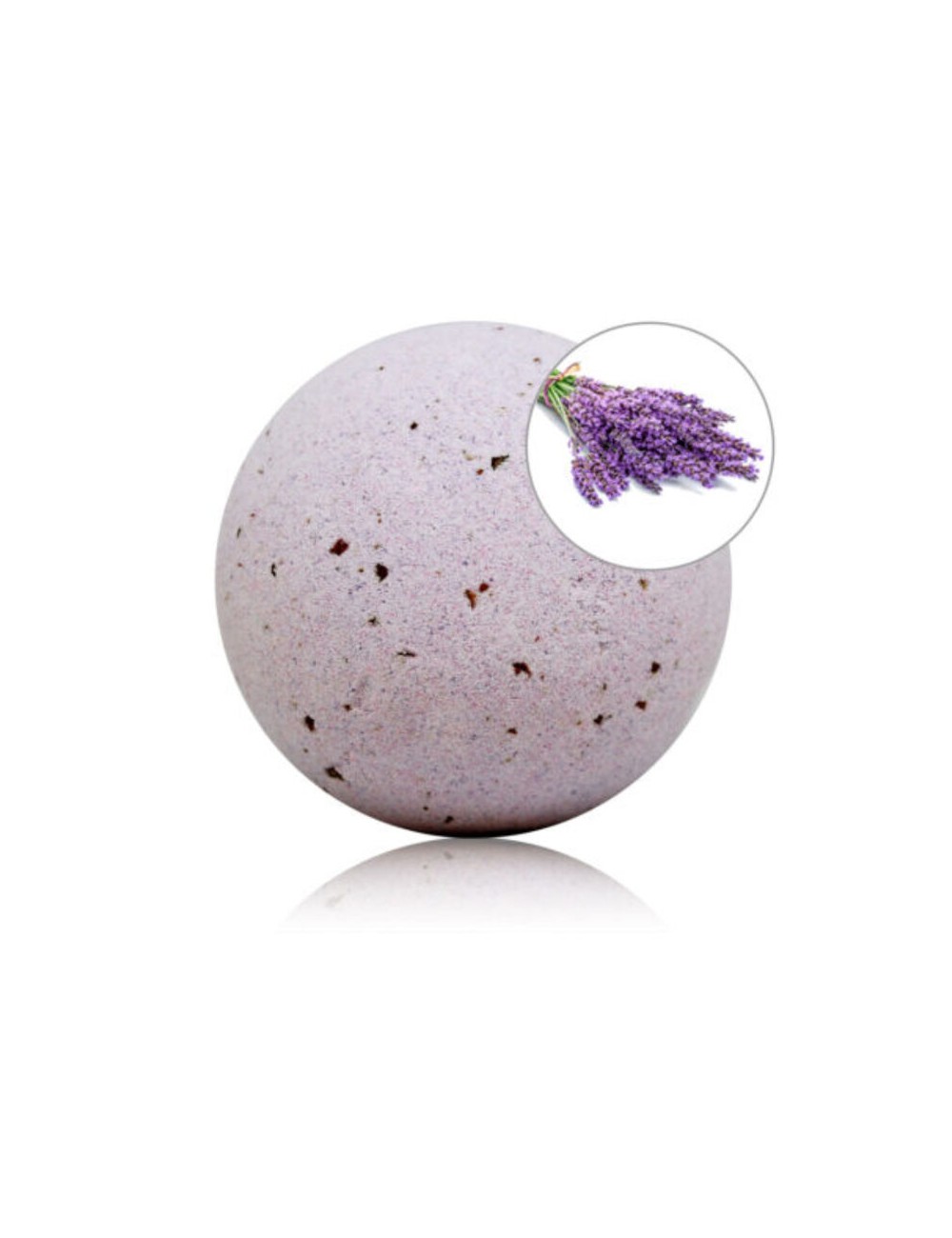 TALOKA - LAVENDER SCENTED BATH BOMB WITH ROSE PETALS TALOKA - LAVENDER SCENTED BATH BOMB WITH ROSE PETALS
