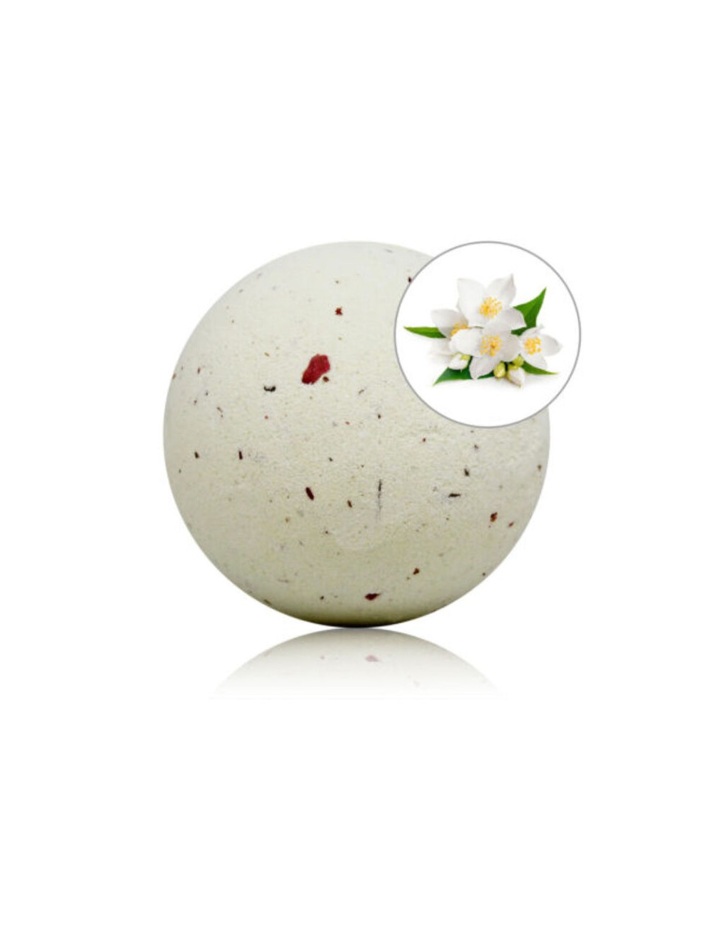 TALOKA - JASMINE SCENTED BATH BOMB WITH ROSE PETALS