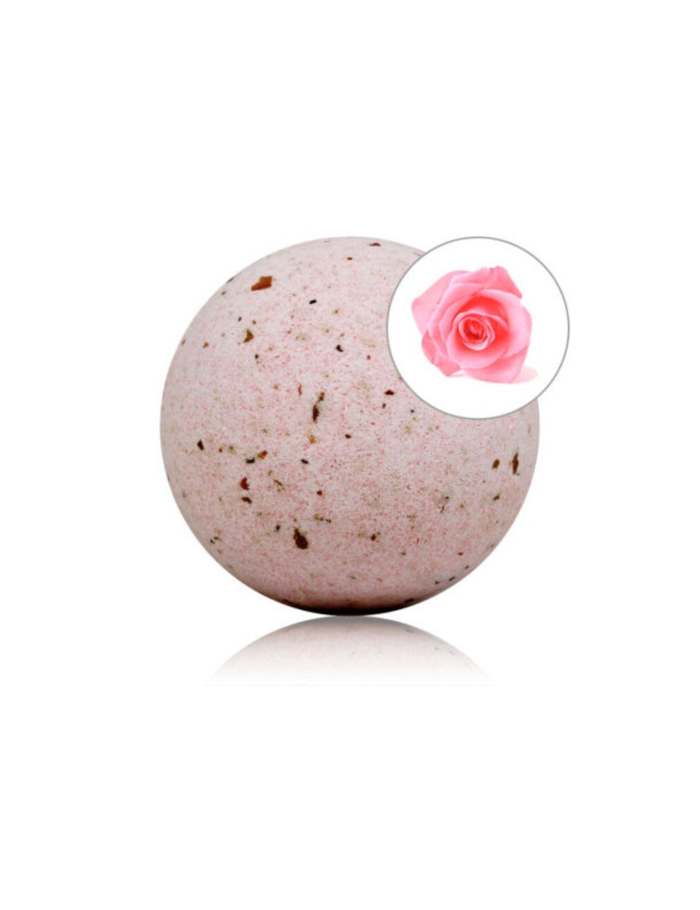 TALOKA - ROSES SCENTED BATH BOMB WITH ROSE PETALS TALOKA - ROSES SCENTED BATH BOMB WITH ROSE PETALS