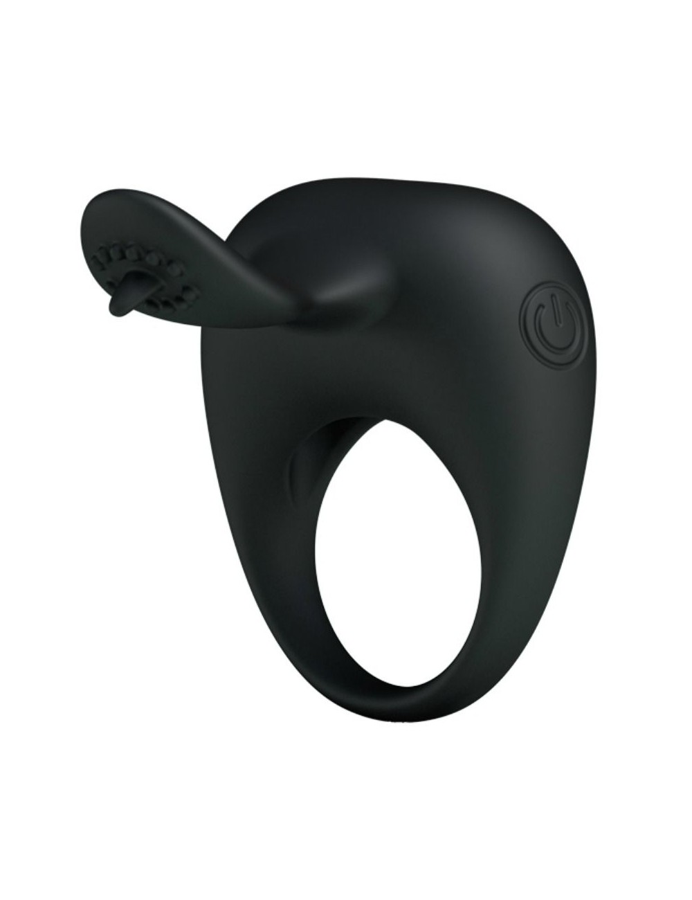 PRETTY LOVE VIBRATING SILICONE RING WITH TONGUE PRETTY LOVE VIBRATING SILICONE RING WITH TONGUE