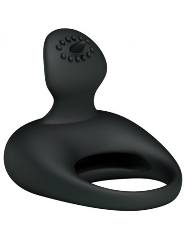 PRETTY LOVE VIBRATING SILICONE RING WITH TONGUE