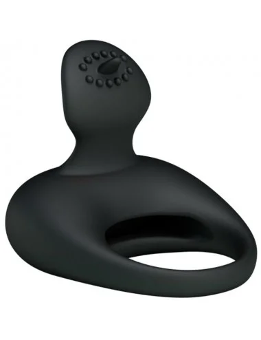 PRETTY LOVE VIBRATING SILICONE RING WITH TONGUE