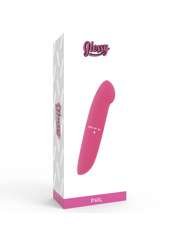 GLOSSY PHIL VIBRATOR PINK