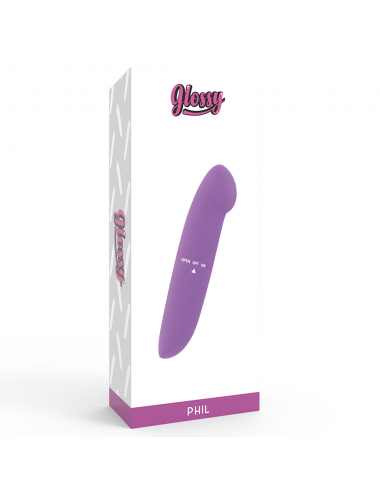 GLOSSY PHIL VIBRATOR PURPLE