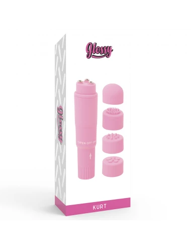 GLOSSY KURT POCKET MASSAGER PINK