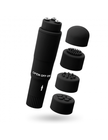 GLOSSY KURT POCKET MASSAGER BLACK