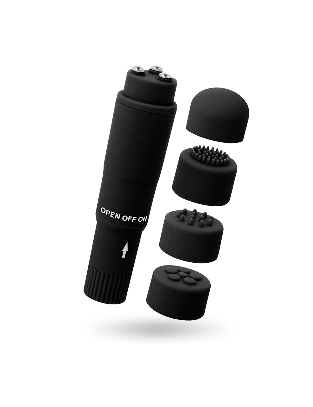 GLOSSY KURT POCKET MASSAGER BLACK
