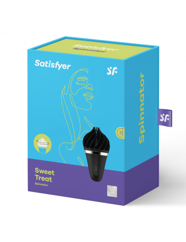 SATISFYER - SWEET TREAT SPINNATOR BLACK