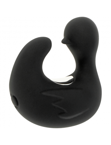 BLACK&SILVER - DUCKYMANIA RECHARGEABLE SILICONE STIMULATING DUCK THIMBLE
