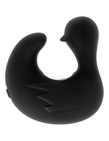 BLACK&SILVER - DUCKYMANIA RECHARGEABLE SILICONE STIMULATING DUCK THIMBLE