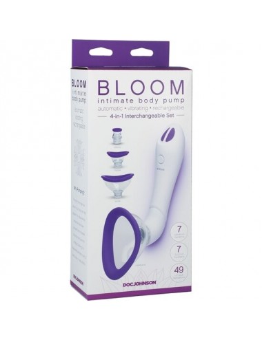 DOC JOHNSON BLOOM - INTIMATE BODY PUMP - PURPLE/WHITE