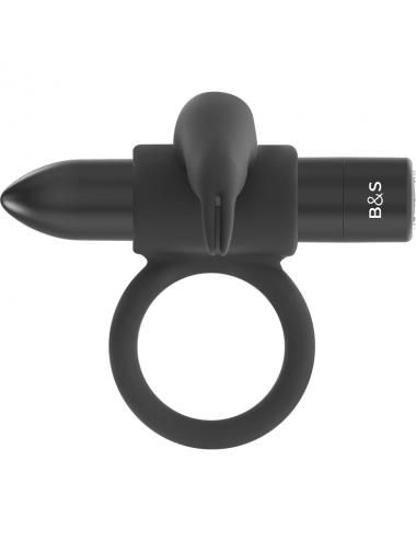 BLACK&SILVER - BURTON RING 10 VIBRATION MODES BLACK