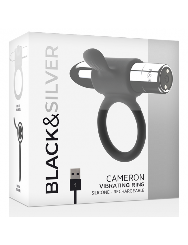 BLACK&SILVER - CAMERON RECHARGEABLE RING SILVER