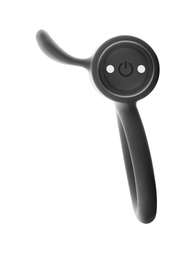 BLACK&SILVER - CAMERON BLACK RECHARGEABLE RING