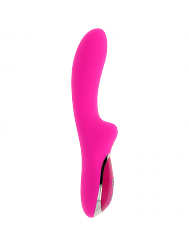 OHMAMA MAGNETIC RECHARGEABLE 10 SPEEDS SILICONE VIBRATOR 21 CM