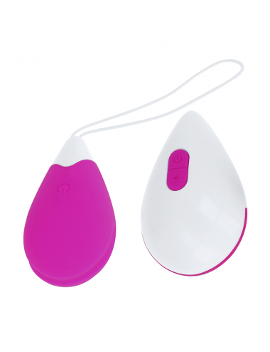 OH MAMA TEXTURED VIBRATING EGG 10 MODES - PURPLE AND WHITE