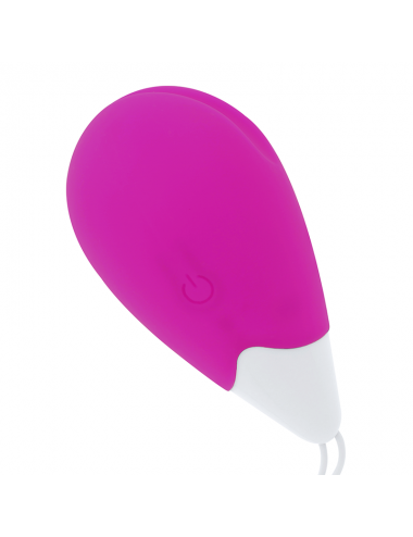 OH MAMA TEXTURED VIBRATING EGG 10 MODES - PURPLE AND WHITE