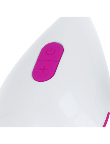 OHMAMA - TEXTURED VIBRATING EGG 10 MODES PURPLE AND WHITE