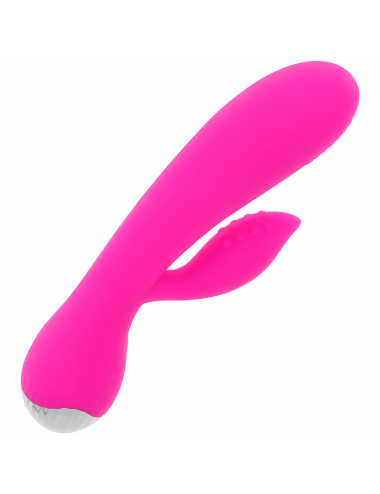 OHMAMA USB RECHARGEABLE SILICONE RABBIT VIBRATOR 10 SPEEDS 19 CM